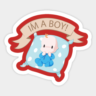 I'm A Boy Sticker